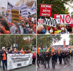 Mobilització de desenes de milers de pensionistes a Madrid