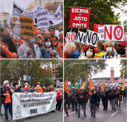 Mobilització de desenes de milers de pensionistes a Madrid (16-10-2021)