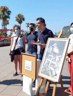 Oriol Falguera: Presentació al juliol de la campanya 'Aixafem el feixisme'