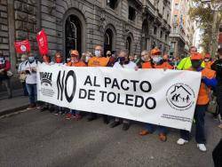 Manifestació de pensionistes a Barcelona