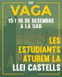 Les Assemblees de Facultat de la UAB i el SEPC se sumen a la Vaga contra la Llei Castells