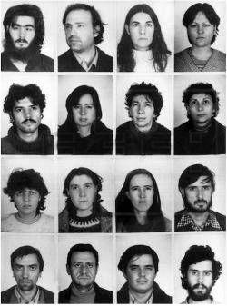 Detencions de 1981 contra Terra Lliure, IPC i CSPC: 40 anys (fotografies policials distribuïdes per l'agència EFE fetes quan els detinguts ja portaven uns quants dies incomunicats a la comissaria de Via Laietana)