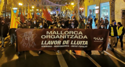Ressonen els crits d'Independència pels carrers de Palma en la commemoració de la Diada