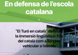 Famílies de l?escola Turó del Drac de Canet de Mar es mobilitzen en defensa del català