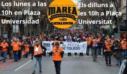 La Marea Marea Pensionista de Catalunya continua les mobilitzacions de cada dilluns