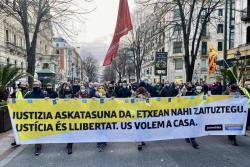 Nou clam multitudinari per l'alliberament dels presoners bascos