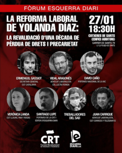 Fòrum de debat sobre la reforma laboral