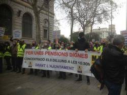 Dissabte passat davant del Banc d'Espanya