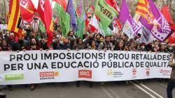 Manifestació de docents a Barcelona