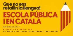 Crida a mobilitzar-se en defensa de l'escola en català