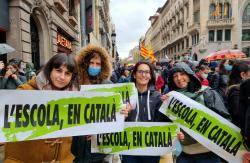 Mobilització 23-M per l'Escola catalana i en català