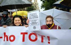 Mobilització 23-M per l'Escola catalana i en català