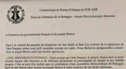 Comunicat del del Front d'Alliberament de Bretanya