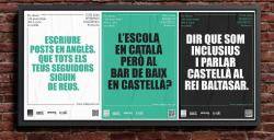 Alguns dels cartells de la primera fase de la campanya