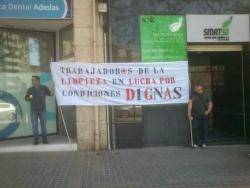 CGT en defensa del servei de recollida d?escombraries de Sabadell i dels seus treballadors