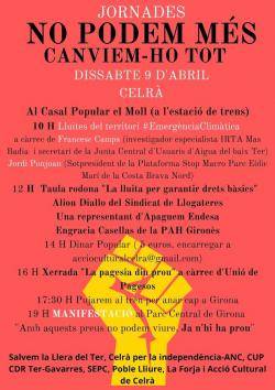 Jornades "No podem més. Canviem-ho tot!" a les comarques nord-orientals