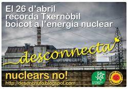 Ecologistes en Acció recorda l?accident de Txernòbil amb la campanya ?Desconnecta l?energia nuclear