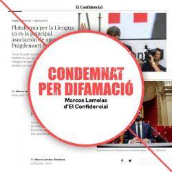 El periodista Marcos Lamelas ("El Confidencial") condemnat per calumniar i difamar Plataforma per la Llengua
