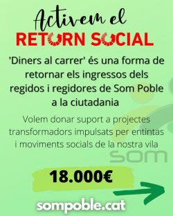 Som Poble del Vendrell presenta de la segona convocatòria ?Diners al carrer, activem el retorn social?