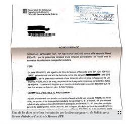 Mossos d'Esquadra tramita dues multes de la policia espanyola per parlar en català. Imatge: El PuntAvui