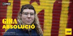 Concentració al TSJC en suport a Gina acusada de participar en les mobilitzacions contra la sentència del judici del procés