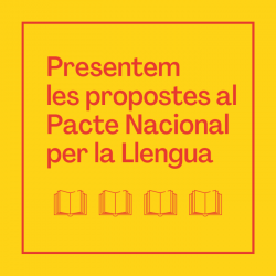 La Plataforma per la Llengua presenta propostes al Pacte Nacional per la Llengua