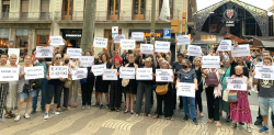 L'ANC participa en la protesta en record de les víctimes del 17-A