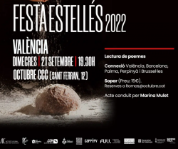 Les ciutats de València, Barcelona, Palma, Perpinyà i Brussel·les relligades amb els versos d'Estellés