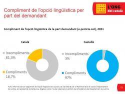 La Plataforma per la Llengua a la Comissió de Justícia del Parlament per analitzar l?estat del català a la justícia