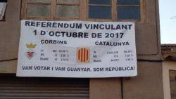 Resultat de l'1 d'Octubre de 2017 a Corbins