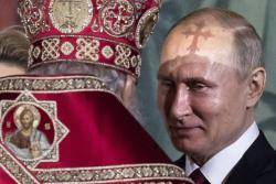 El patriarca Ciril de Moscou amb Vladimir Putin