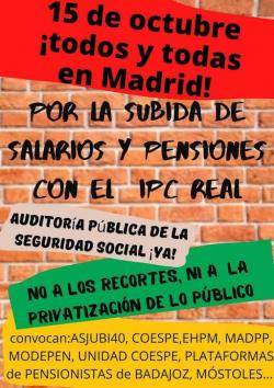 Nova mobilització de pensionistes a Madrid