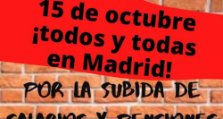 Nova mobilització de pensionistes a Madrid