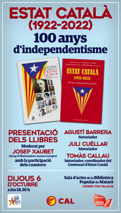 Acte a Mataró sobre el centenari d'Estat Català