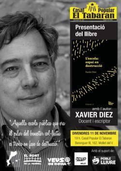 Presentació del Llibre " L'escola, espai en destruccio" de Xavier Díez a Mollet
