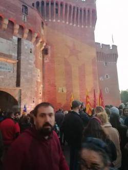 El diputat de la CUP Dani Cornellà a la manifestació de la Diada de Catalunya Nord a Perpinyà (5/11/2022)