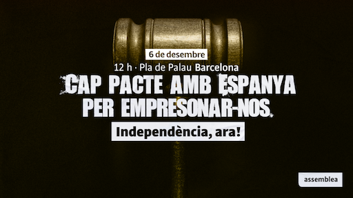 La Manifestació de l'ANC contra el nou delicte començarà a Pla de Palau de Barcelona