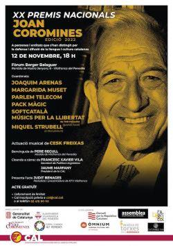 La CAL lliura els XX Premis Nacionals Joan Coromines