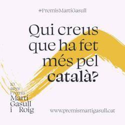 318 candidatures opten a ser finalistes en la desena edició dels Premis Martí Gasull i Roig