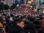Desenes de milers de persones omplen el carrers de Bilbo per l’alliberament dels presoners bascos