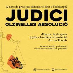 Dues persones s?enfronten a 12 anys de presó per defensar un bloc alliberat i participar del moviment per l?habitatge