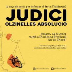 Dues persones s?enfronten a 12 anys de presó per defensar un bloc alliberat i participar del moviment per l?habitatge