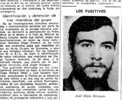 En una fotografia apareguda a la premsa després de les detencions de militants del FAC el gener de 1975