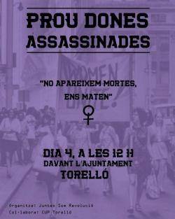 Concentració contra els feminicidis a Torelló
