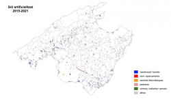 Terraferida denuncia que el "totxo" ha consumit onze quil&ograve;metres quadrats de territori en sis anys nom&eacute;s a Mallorca