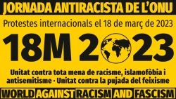 jornada internacional de protestes contra el racisme, 18M, també a Barcelona!