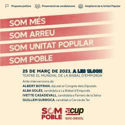 Presentació de totes les candidatures d'unitat popular que es presenten arreu de les comarques nord-orientals