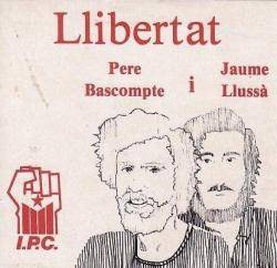 Cartell en què es demanava la llibertat de Llussà i Bacompte