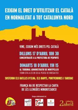 Mobilitzacions a Perpinyà i Montpeller contra la prohibició del català als ajuntaments de Catalunya Nord