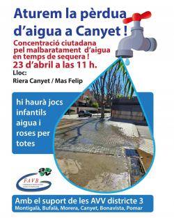 Les associacions de veïns de Badalona convoquen una protesta per Sant Jordi contra el malbaratament de 180.000 litres d'aigua diaris